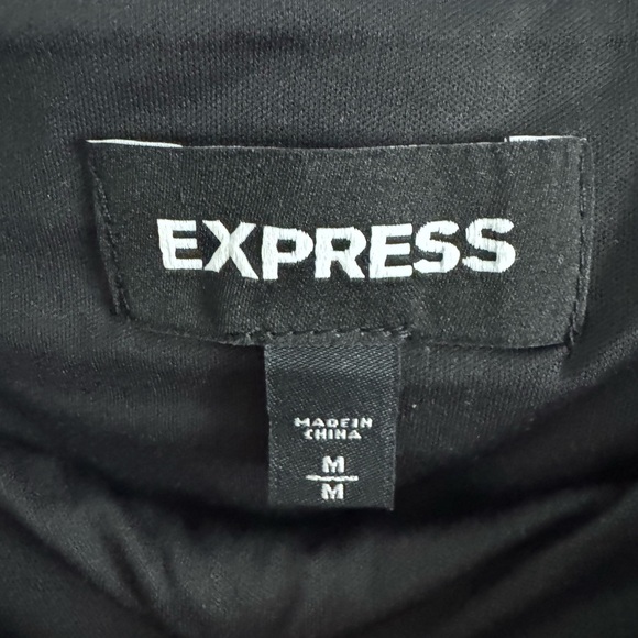 Express Black and Gold Sequin Mini Skirt - Picture 3 of 3